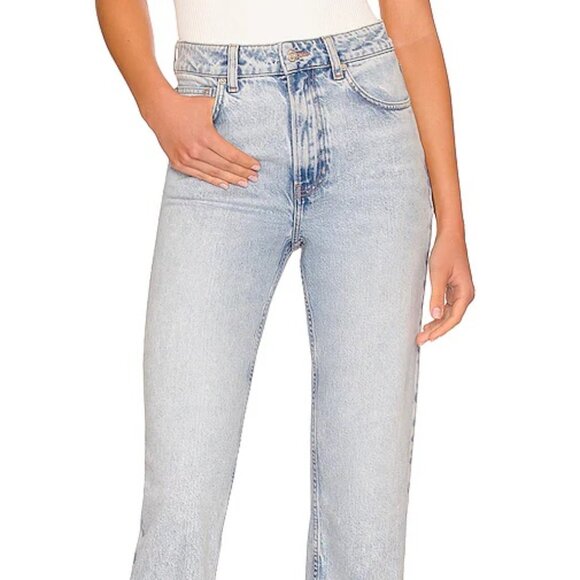 EUC We The Free Pacifica Light Wash High Rise Straight Leg Jeans Sz 27 - Picture 9 of 10